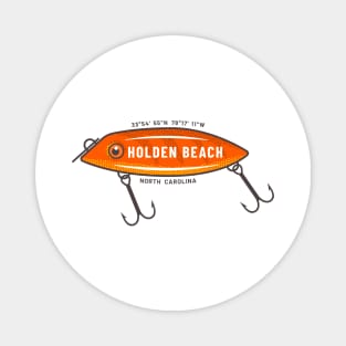 Holden Beach, North Carolina Summer Vacation Fishing Lure Magnet